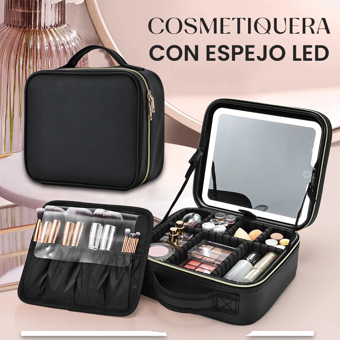 Cosmetiquera con Espejo LED