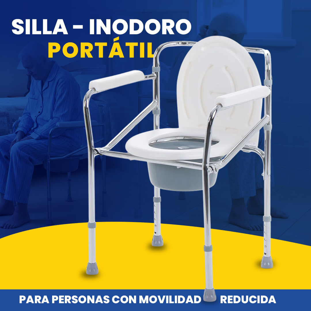 Silla - Inodoro Portátil - Para Personas con Movilidad Reducida