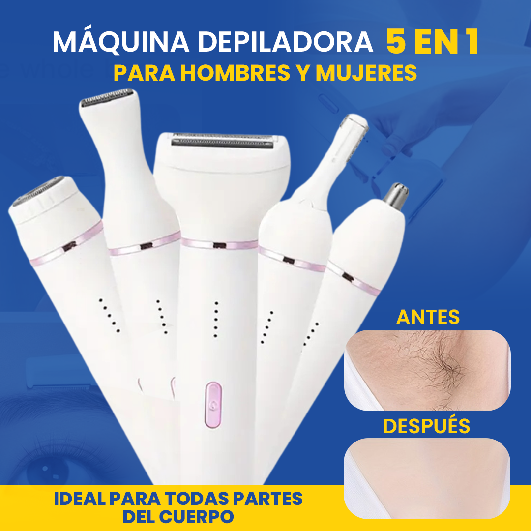 Maquina Depiladora 5 en 1 para Hombres y Mujeres