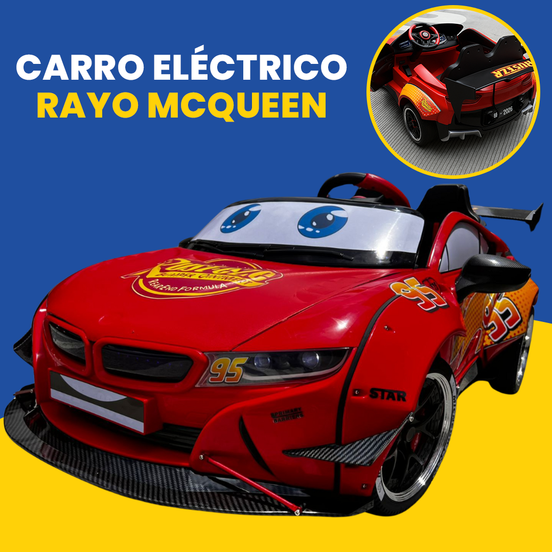 Carro Eléctrico Rayo McQueen Para Niños