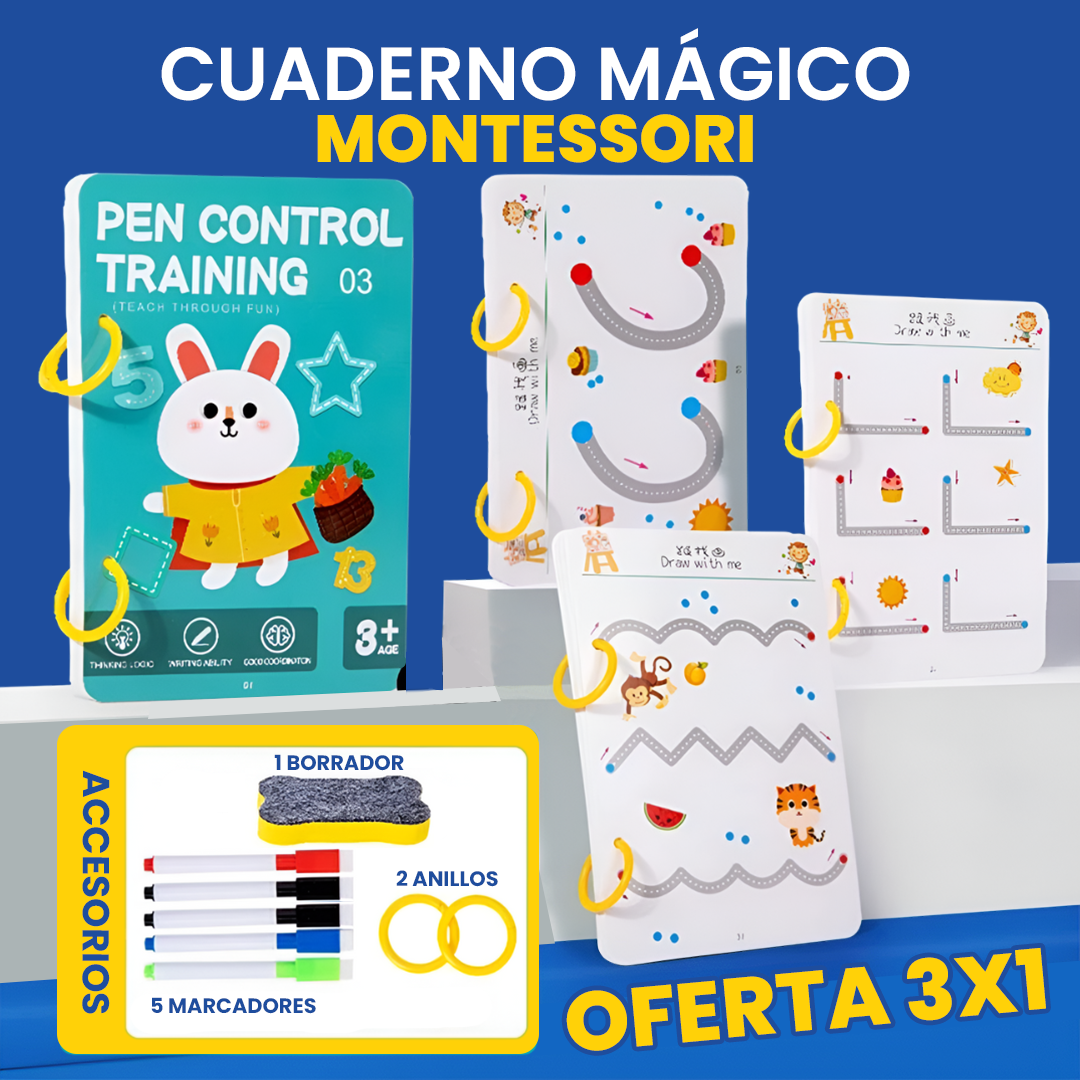 Cuaderno de Aprendizaje Mágico Montessori OFERTA 3X1