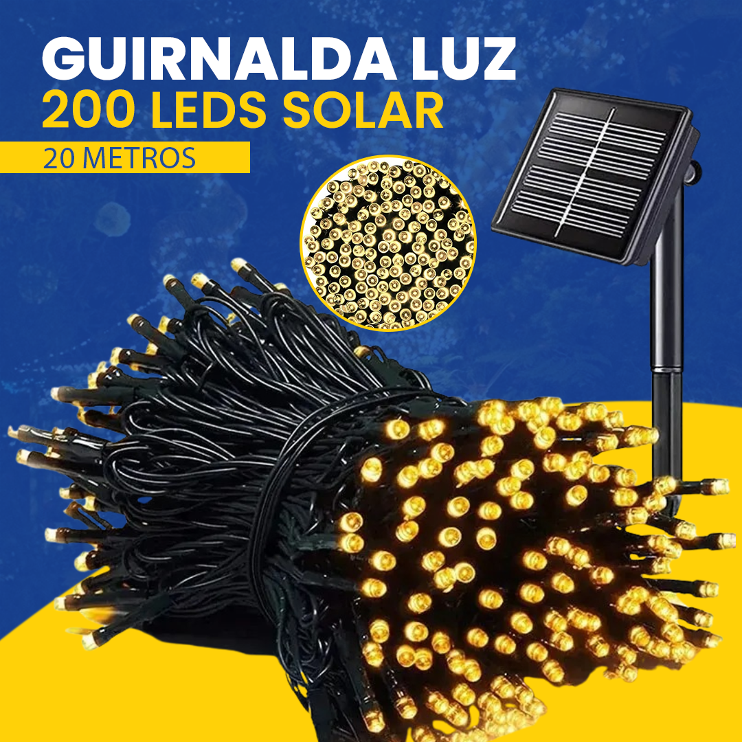 Luces Solares de Navidad - 20 Metros
