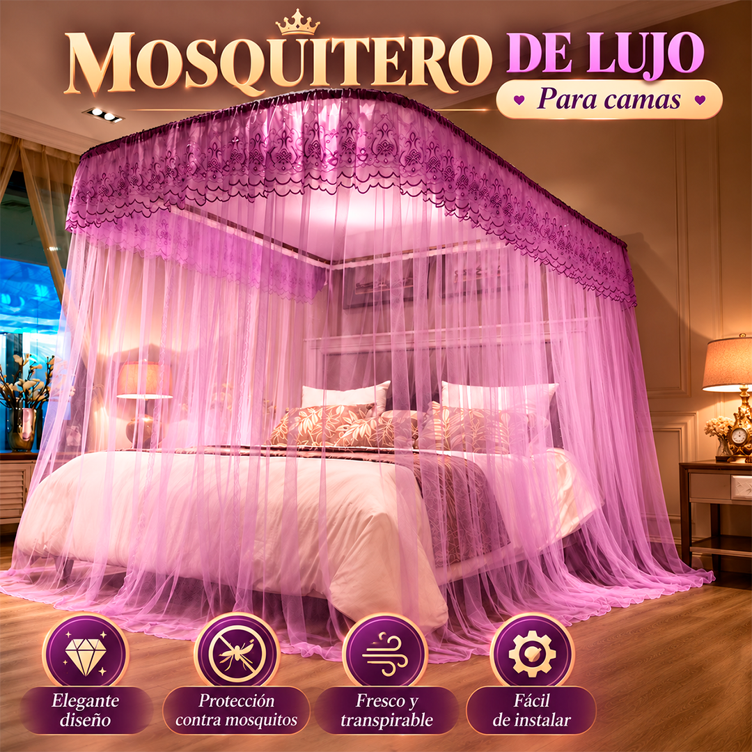 Mosquitero 360° Corredizo de Lujo para Cama