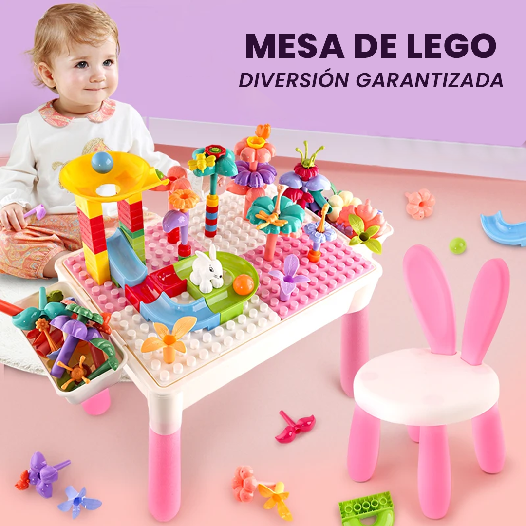 Mesa de Lego 3 en 1 Para Niños