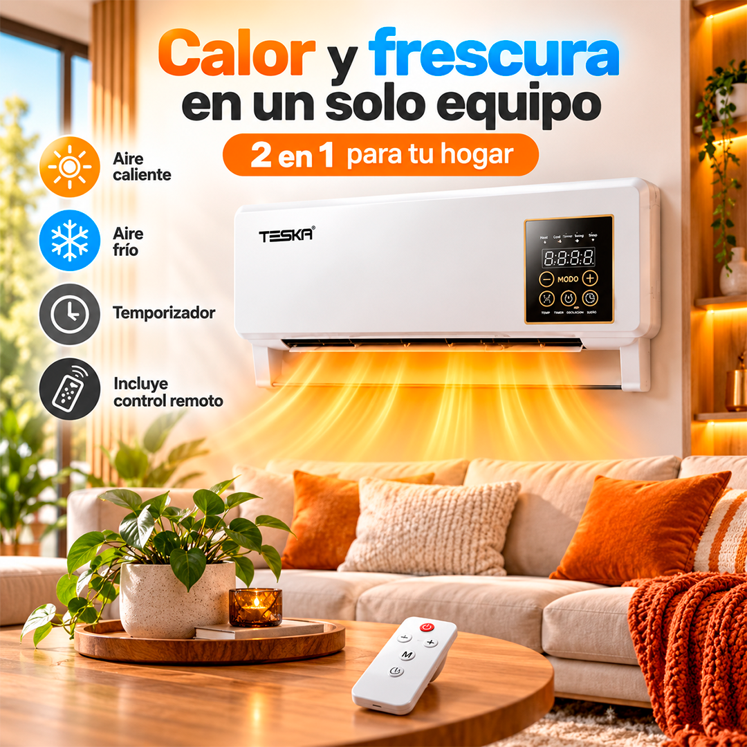 Aire Acondicionado y Calefactor TESKA 2 en 1