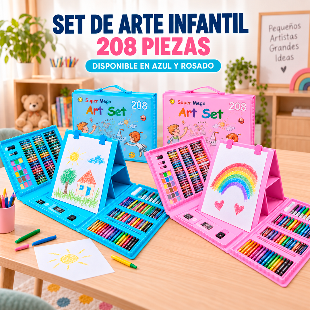 Set de Arte Infantil de 208 Piezas