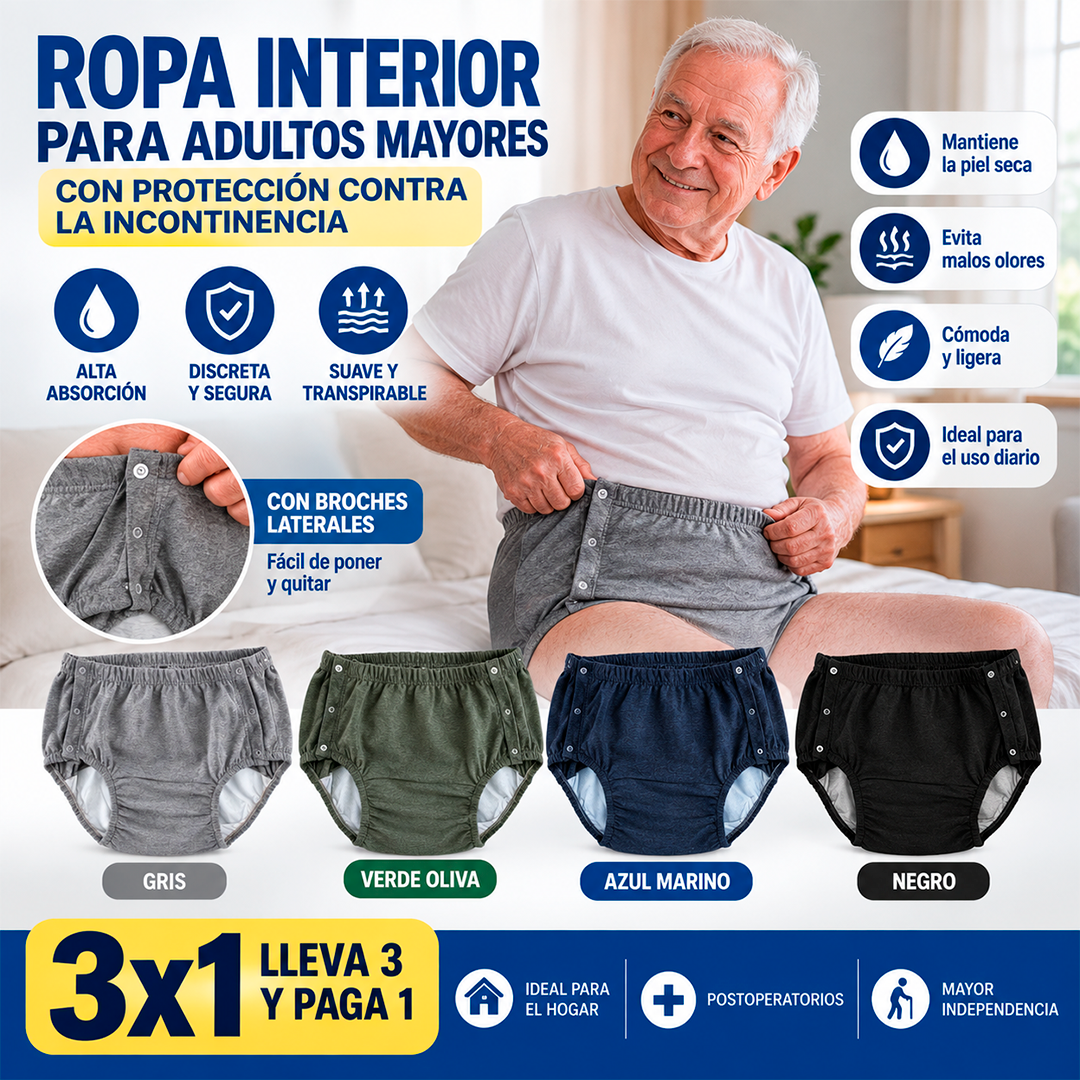 Calzones Reutilizables Para Incontinencia