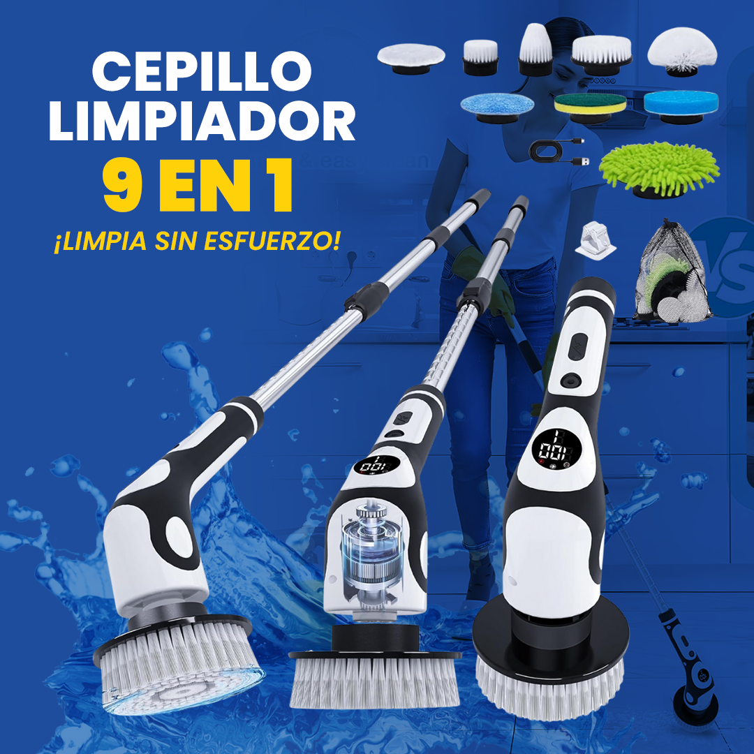 Cepillo Limpiador Eléctrico 9 en 1