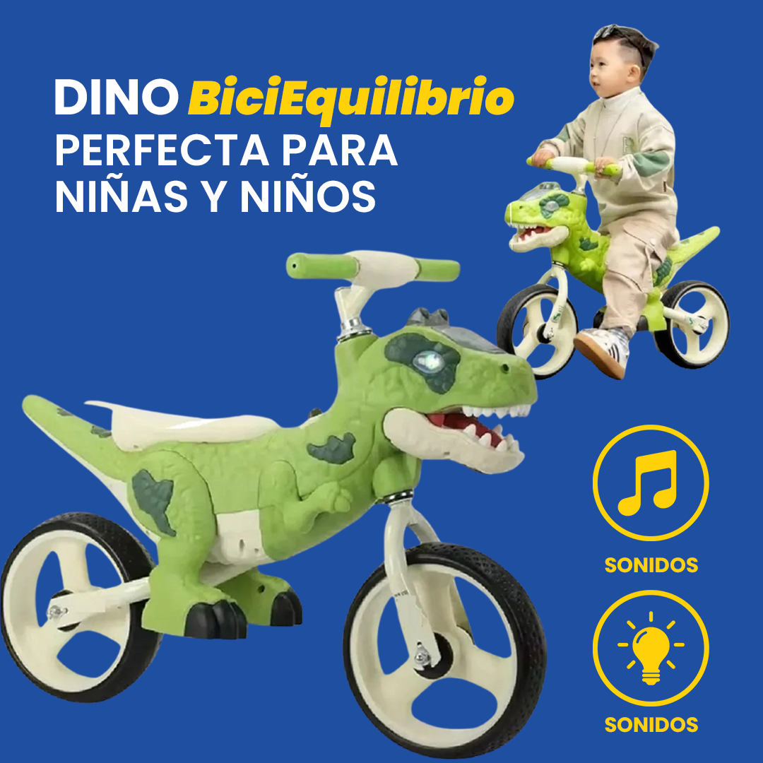Dino Bici Equilibrio para Niñas y Niños