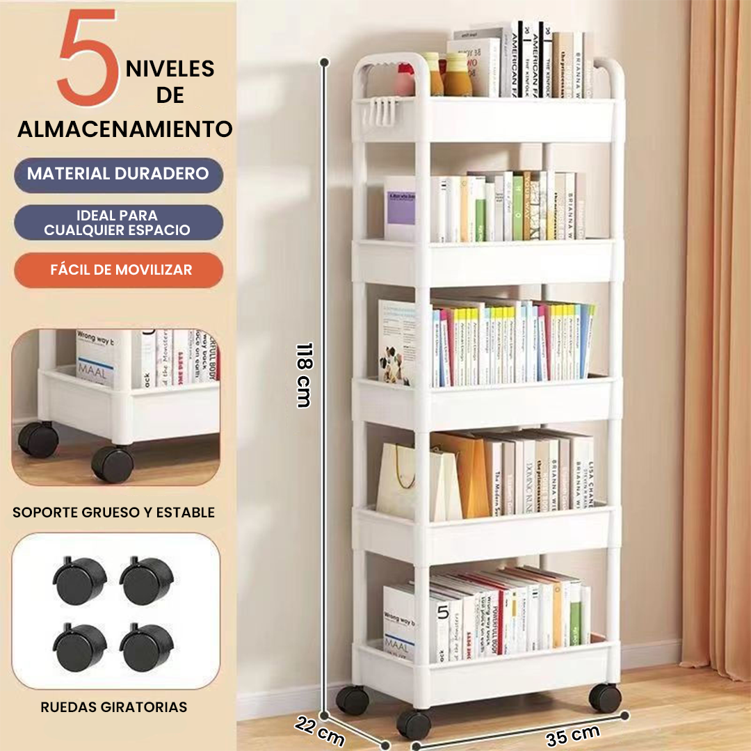 Carrito Organizador de 5 Niveles