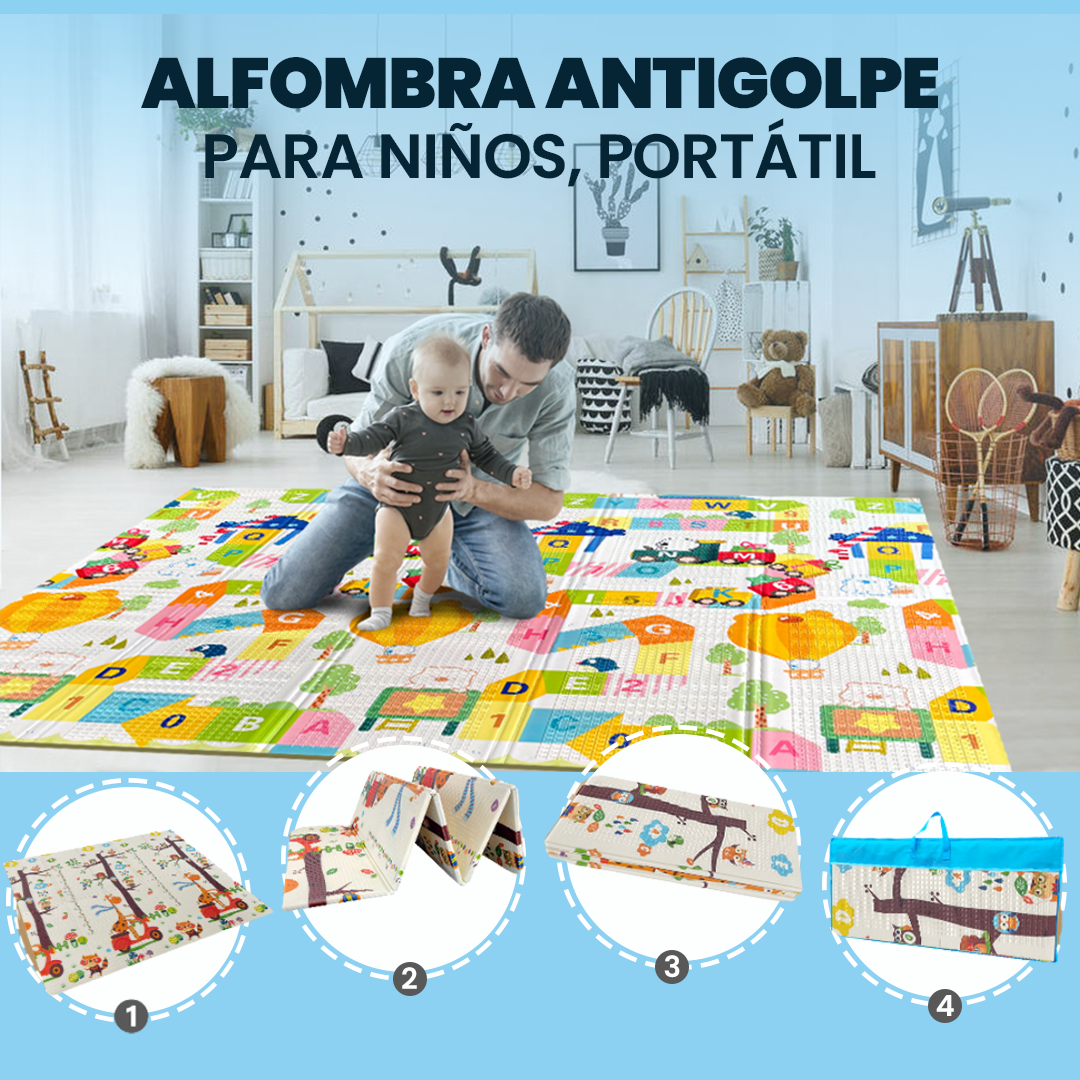 Alfombra Antigolpe, Reversible y Antideslizante