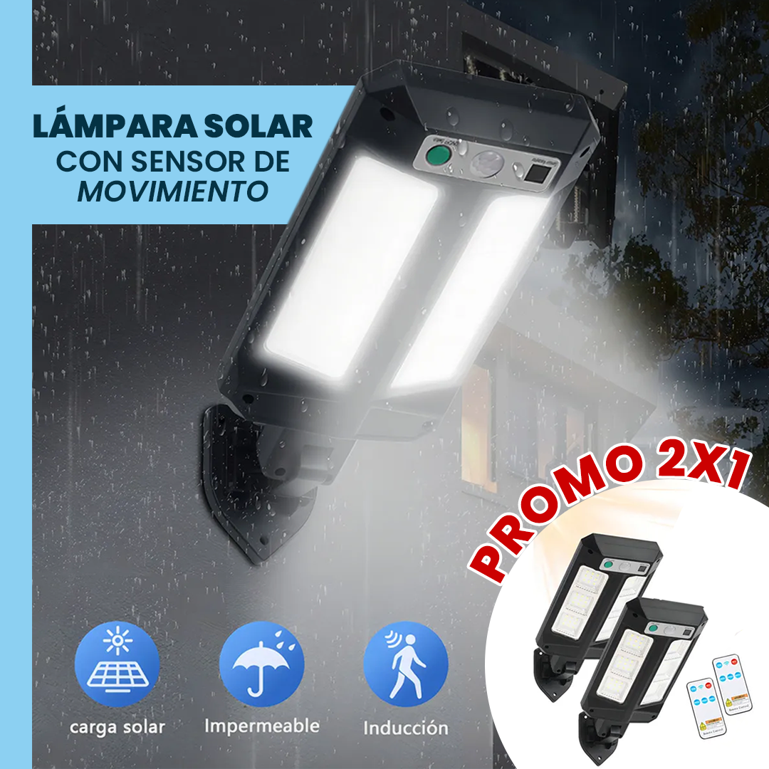 Lámpara Solar LED para Exterior - PROMO 2X1