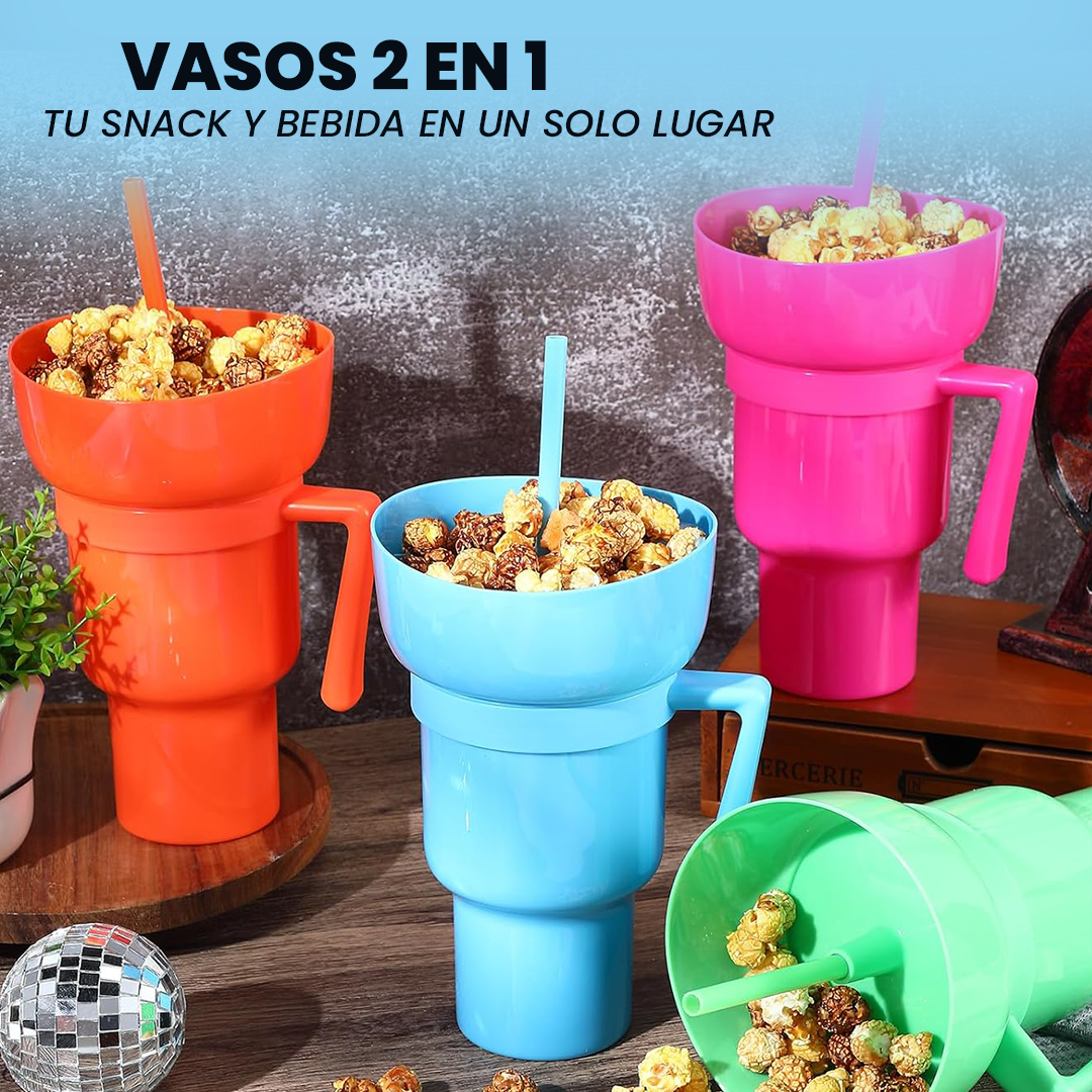 Vaso 2 en 1 - SNACK + BEBIDA