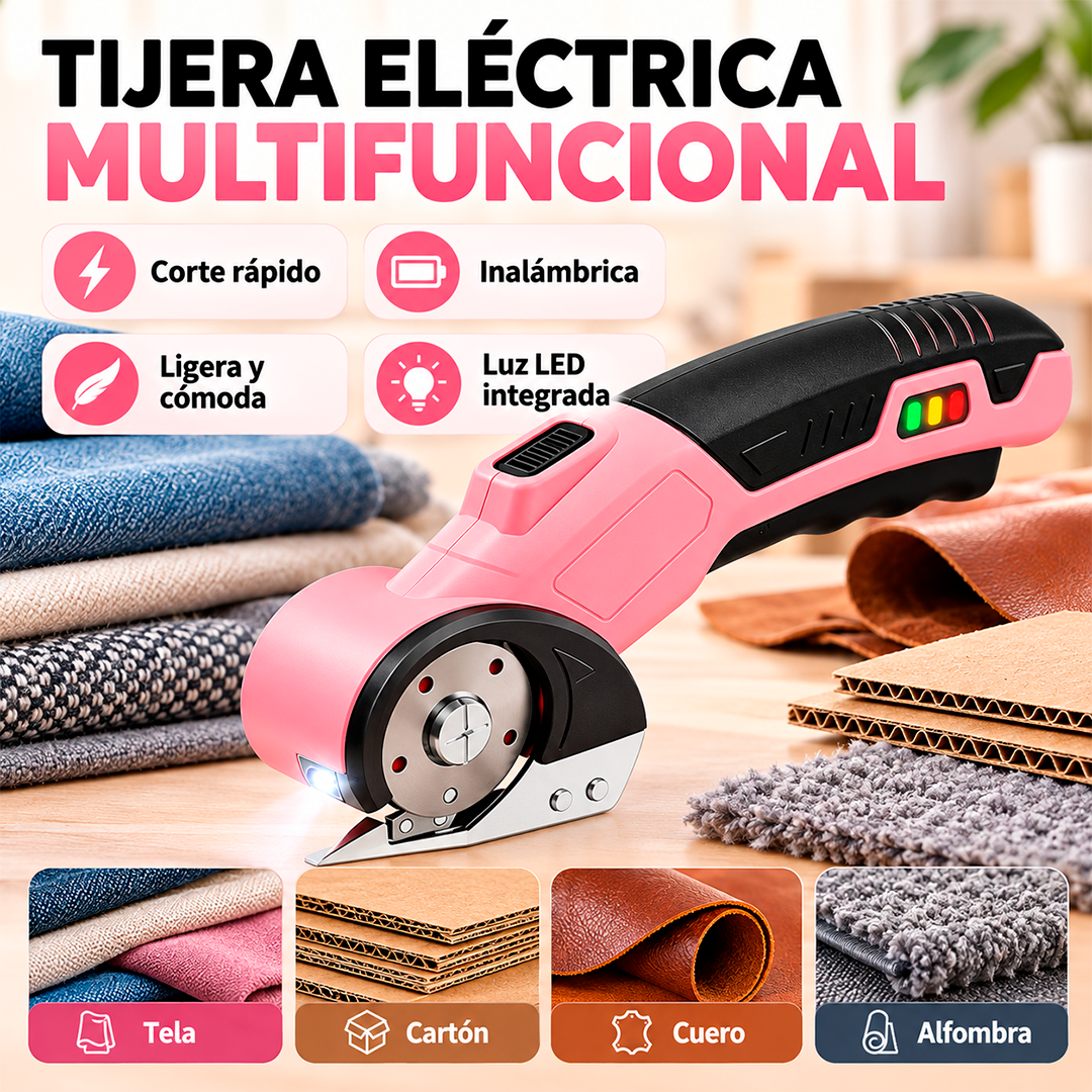 Tijera Eléctrica Multifuncional Recargable