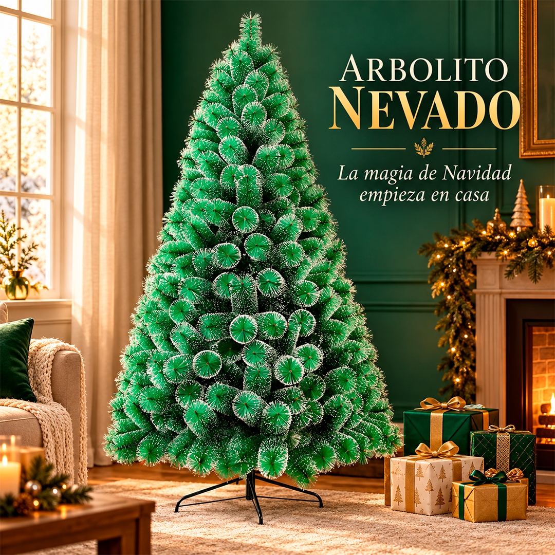 Árbol Navideño Nevado De 120 Cm
