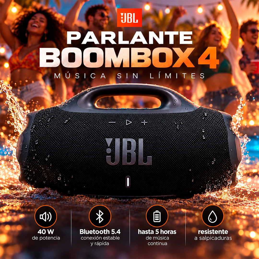 Bocina JBL Boombox 4 Bluetooth Portátil