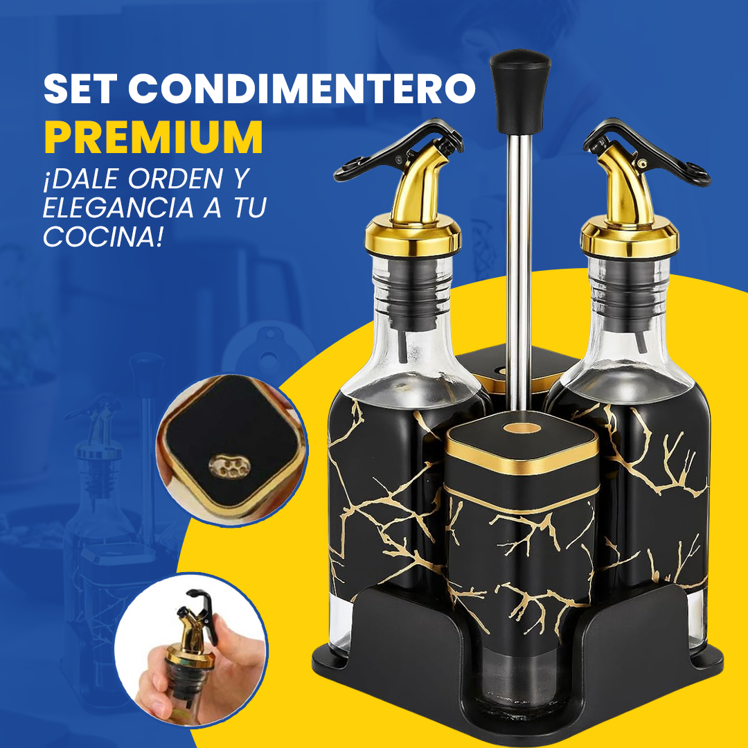 Set Condimentero Premium - 5 PCS