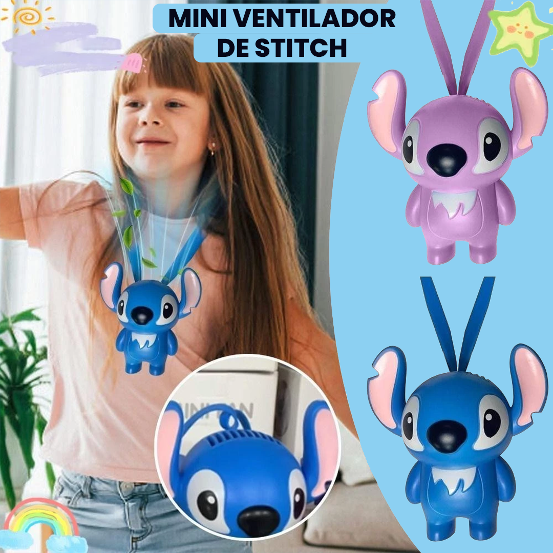 Ventilador Portátil Recargable de Stitch - Promoción 2x1
