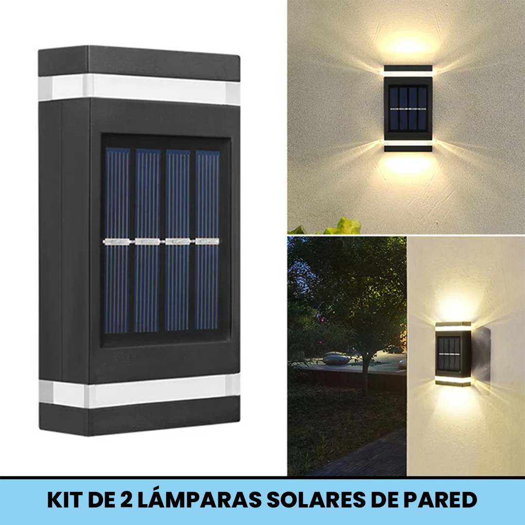 Lámparas Solares de Pared 2X1