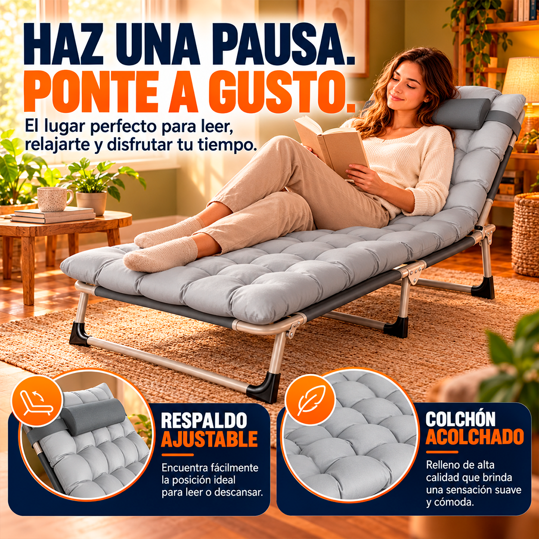 SILLA CAMA PLEGABLE CON COLCHÓN