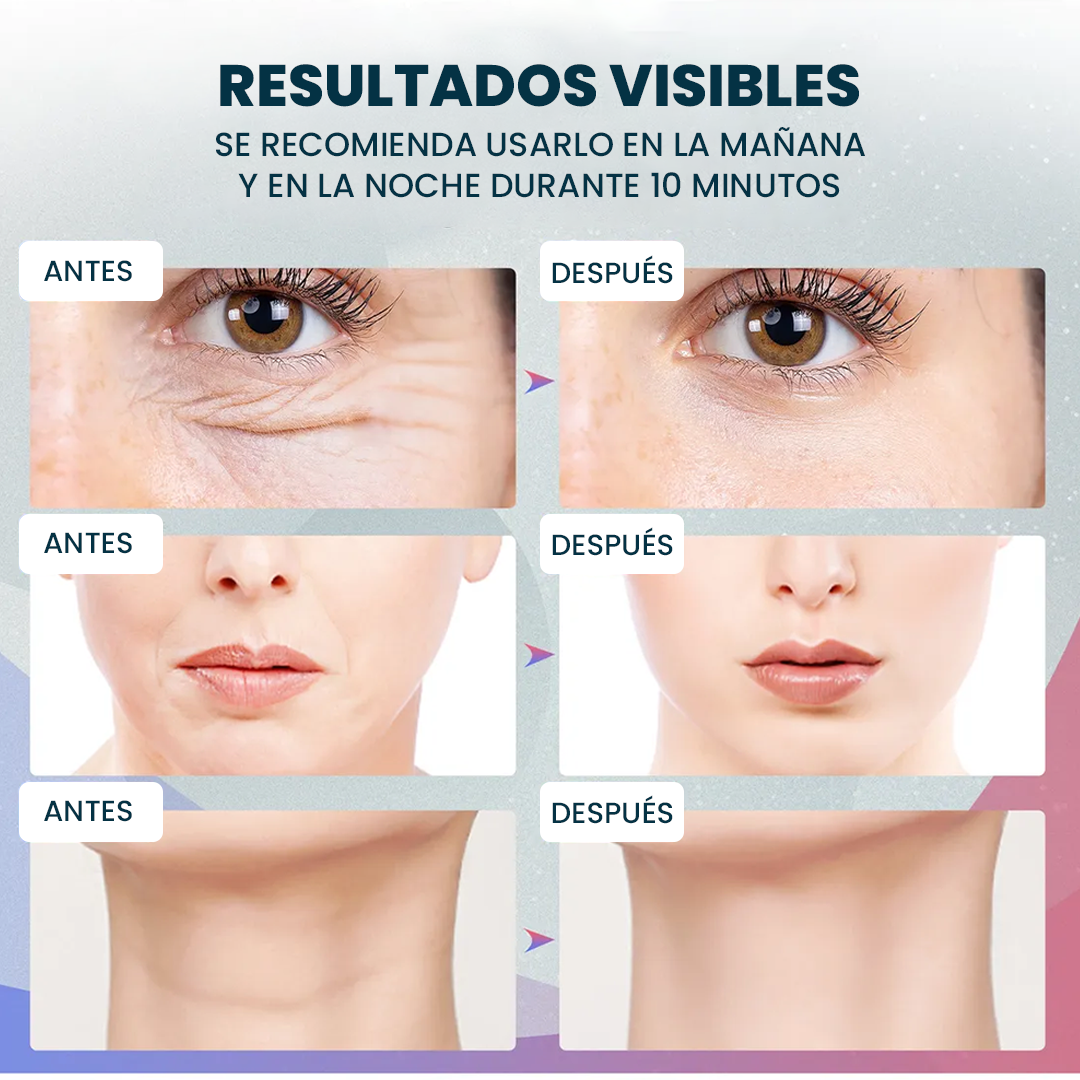 Masajeador Facial y de Cuello Con Luz UV- Cuidado Inteligente