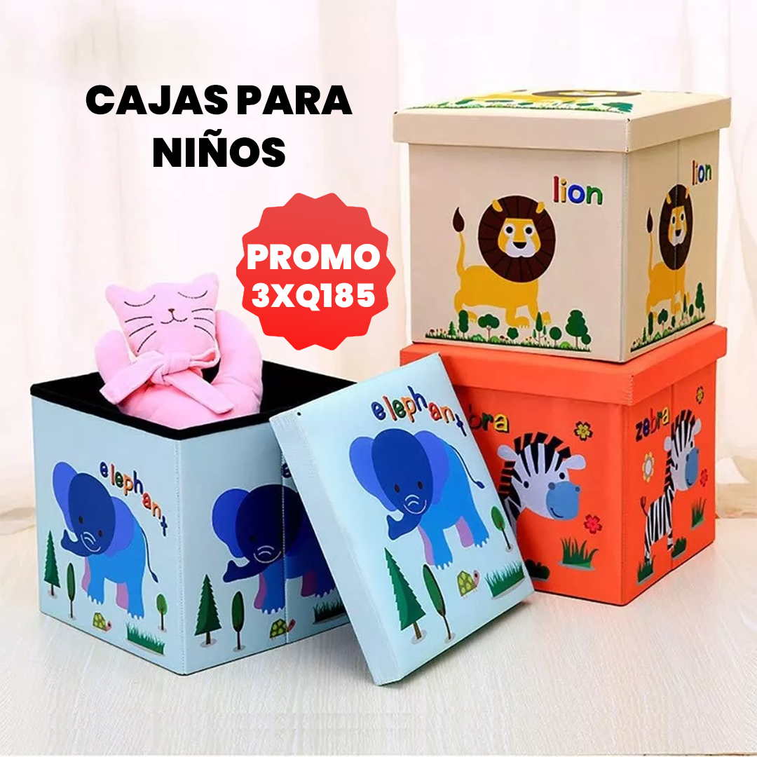 Caja de Almacenamiento Multifuncional Para Niños