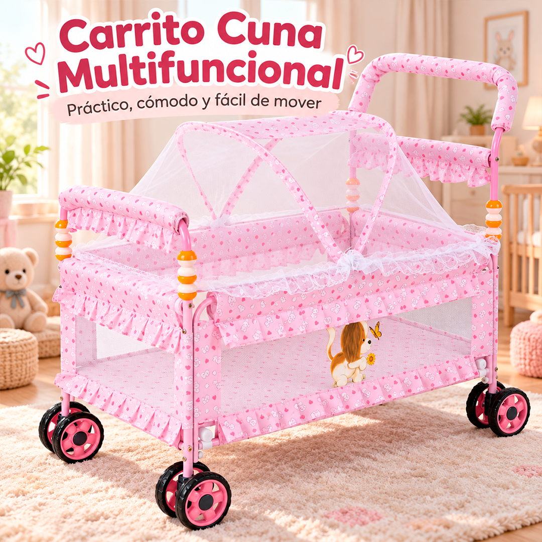 Carrito Cuna Multifuncional 2 en 1