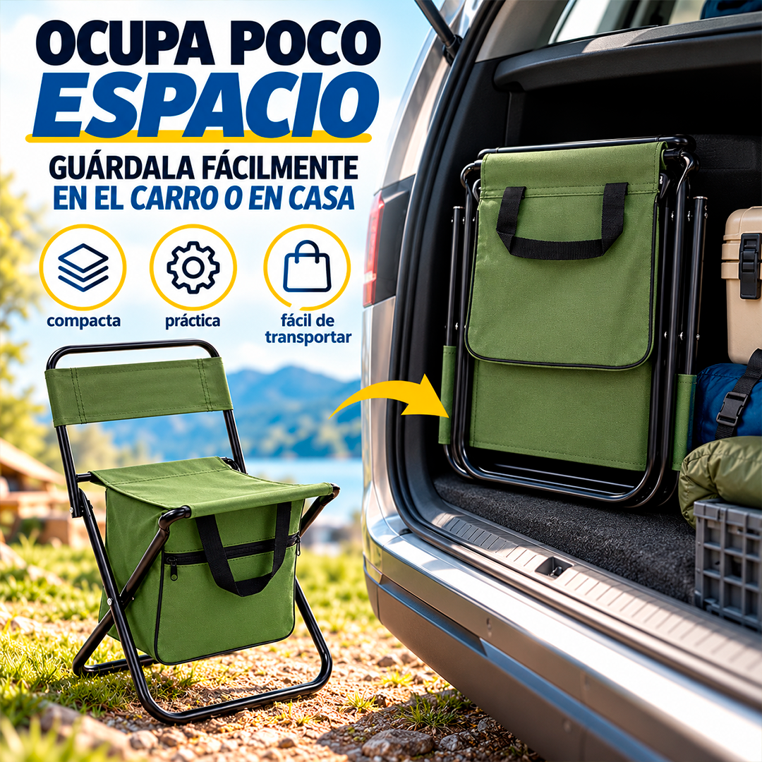 Silla Plegable Portátil 2 en 1