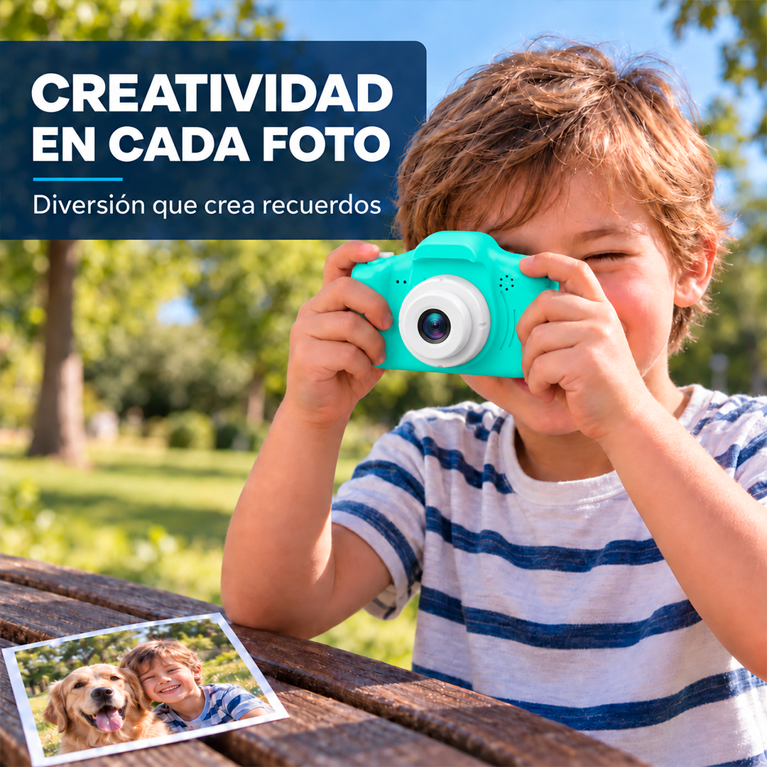Mini Cámara Digital de Foto y Video para Niños 1080P