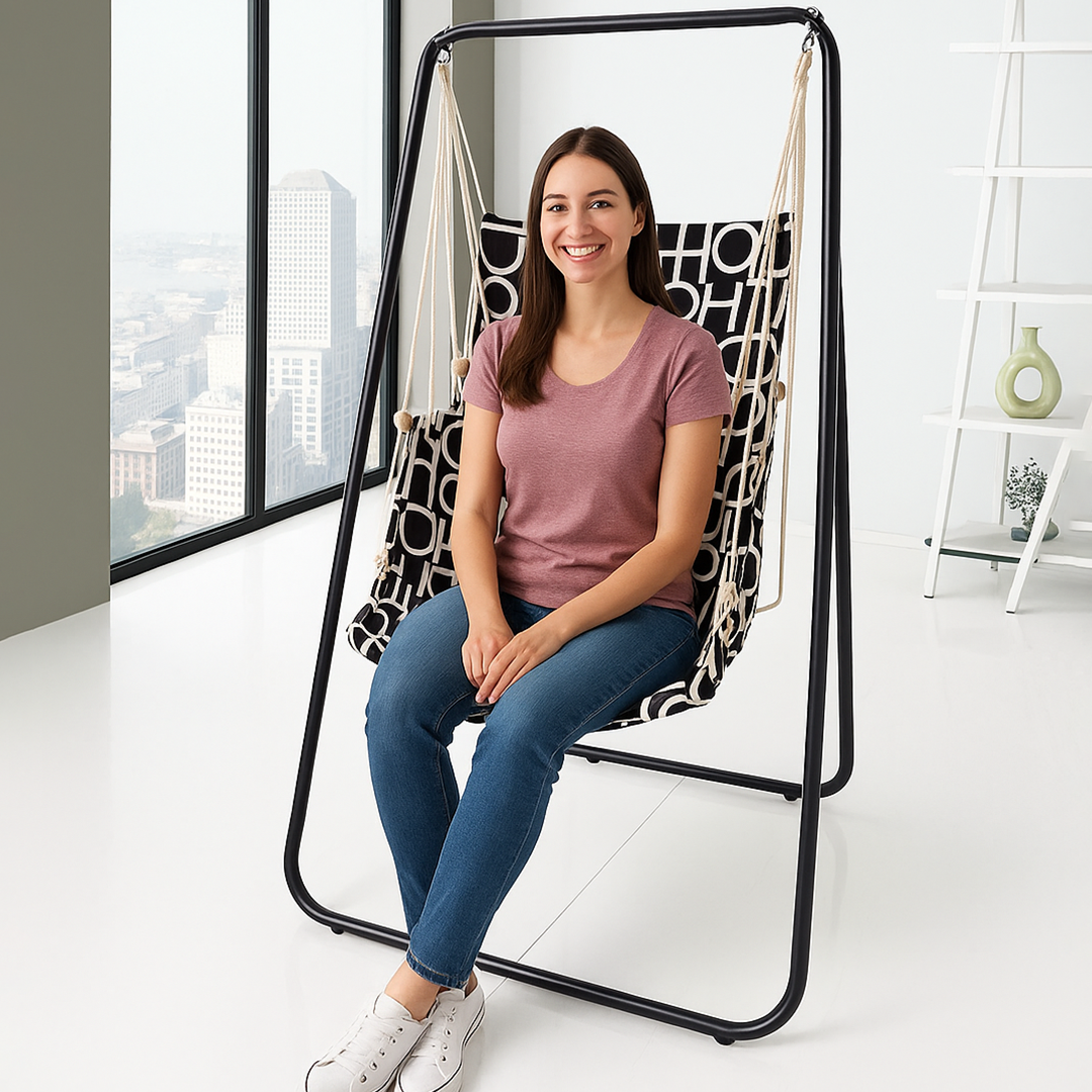 Silla Hamaca colgante Con Soporte