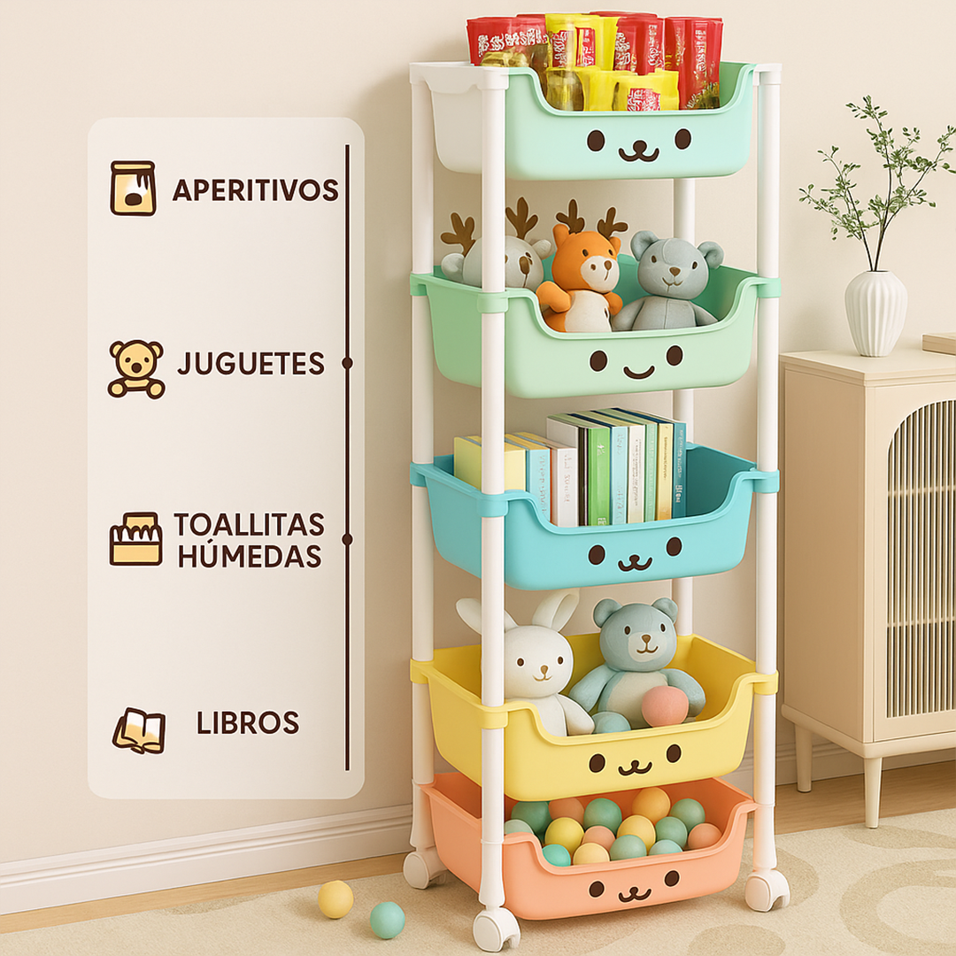 Carrito Organizador Kawaii 5 Niveles