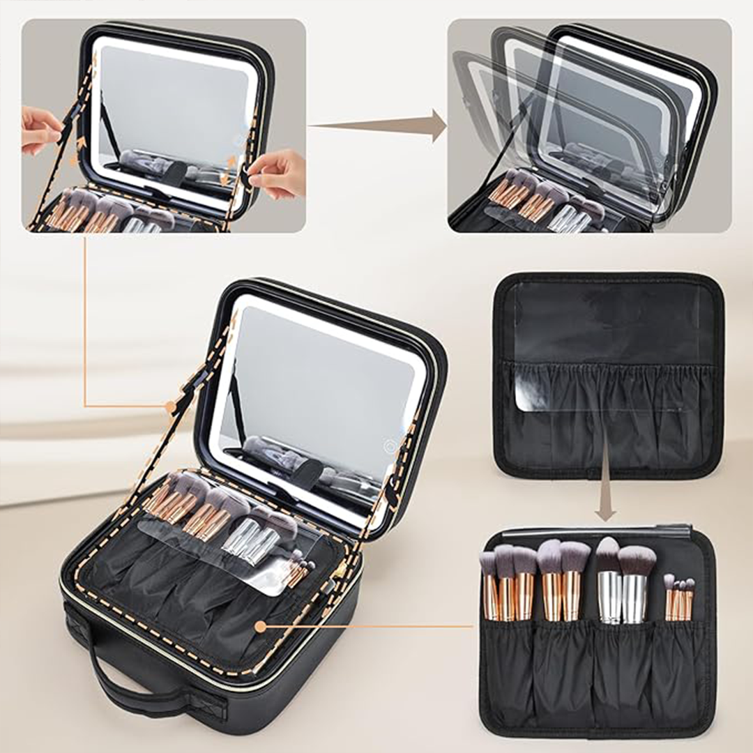 Cosmetiquera con Espejo LED