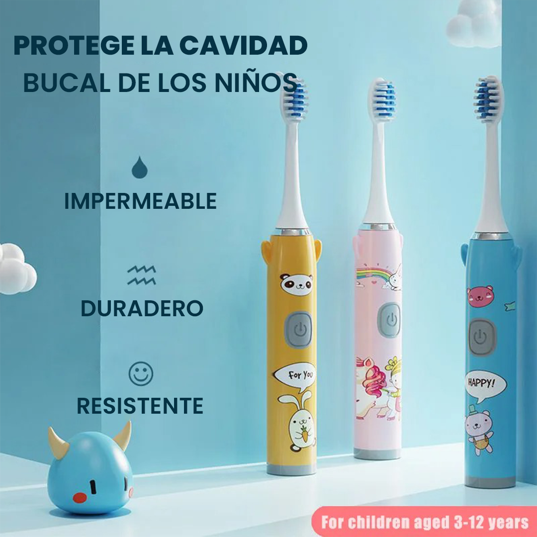 Cepillo Dental Eléctrico Infantil con Carga USB
