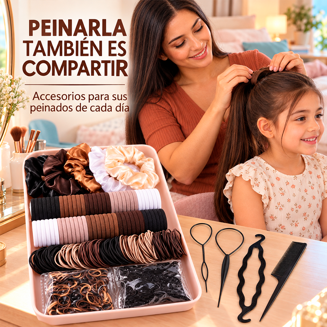 Set de accesorios para el cabello de 1159 piezas