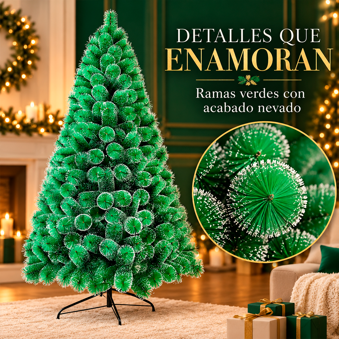 Árbol Navideño Nevado De 120 Cm