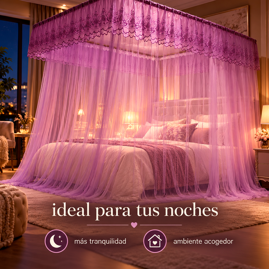 Mosquitero 360° Corredizo de Lujo para Cama