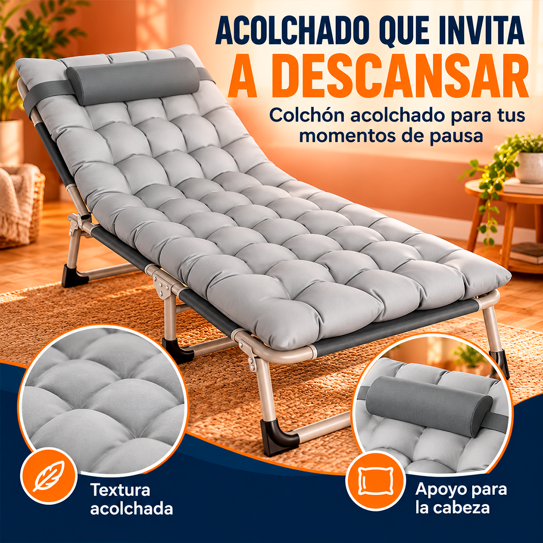 SILLA CAMA PLEGABLE CON COLCHÓN