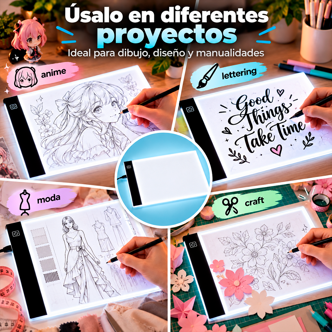 Tablero LED Para Calcar Dibujos