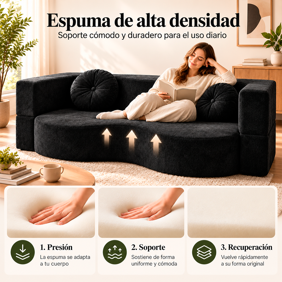 Sofá Convertible en Cama 2 En 1