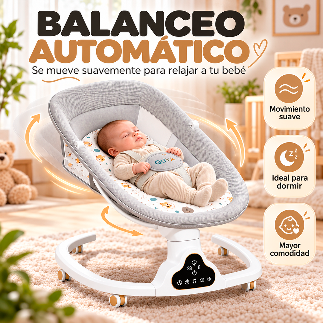 Silla Mecedora Eléctrica 4 en 1 Para Bebés