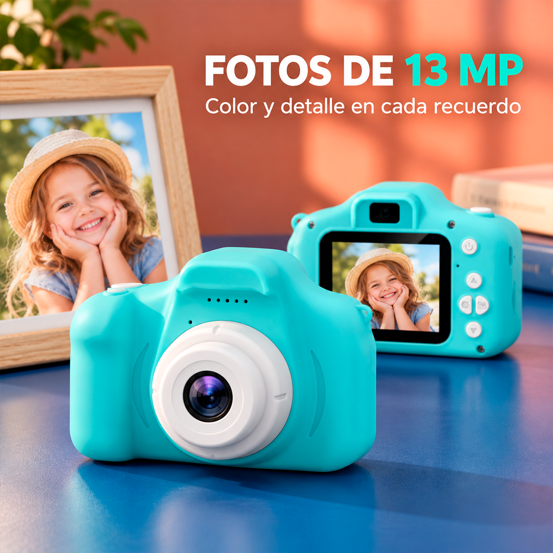 Mini Cámara Digital de Foto y Video para Niños 1080P