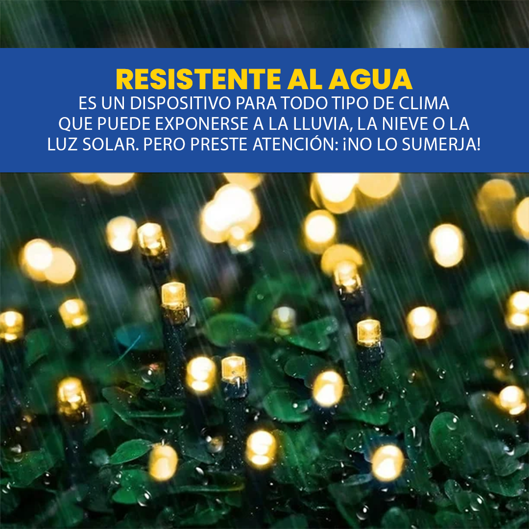 Luces Solares de Navidad - 20 Metros