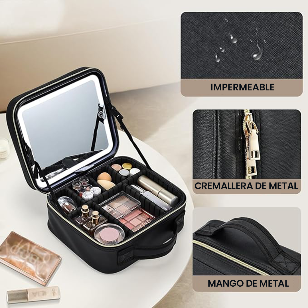 Cosmetiquera con Espejo LED