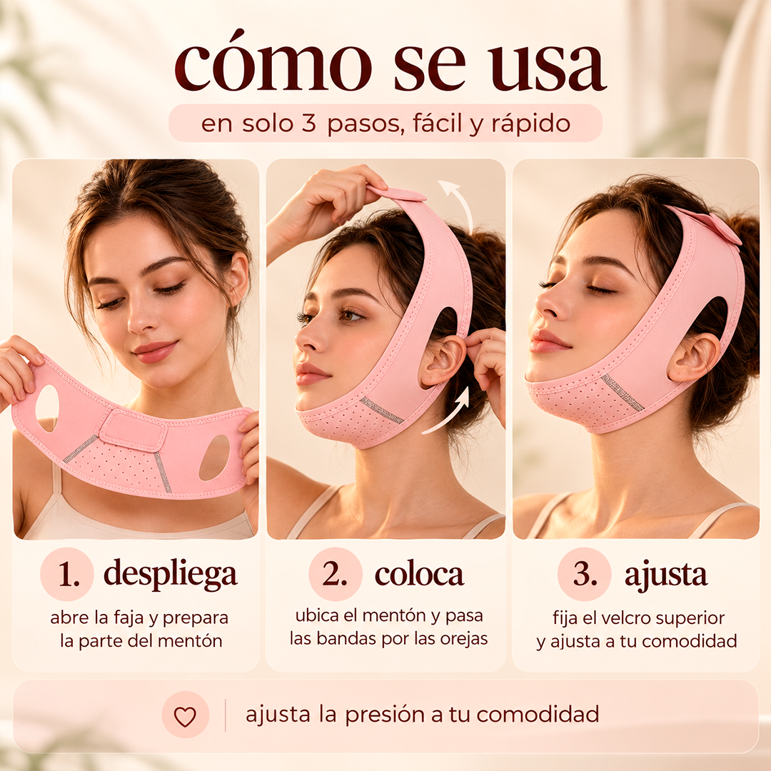 Faja Mentonera Facial Efecto Lifting