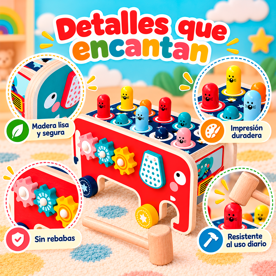 Elefante Didáctico Multifuncional 5 en 1