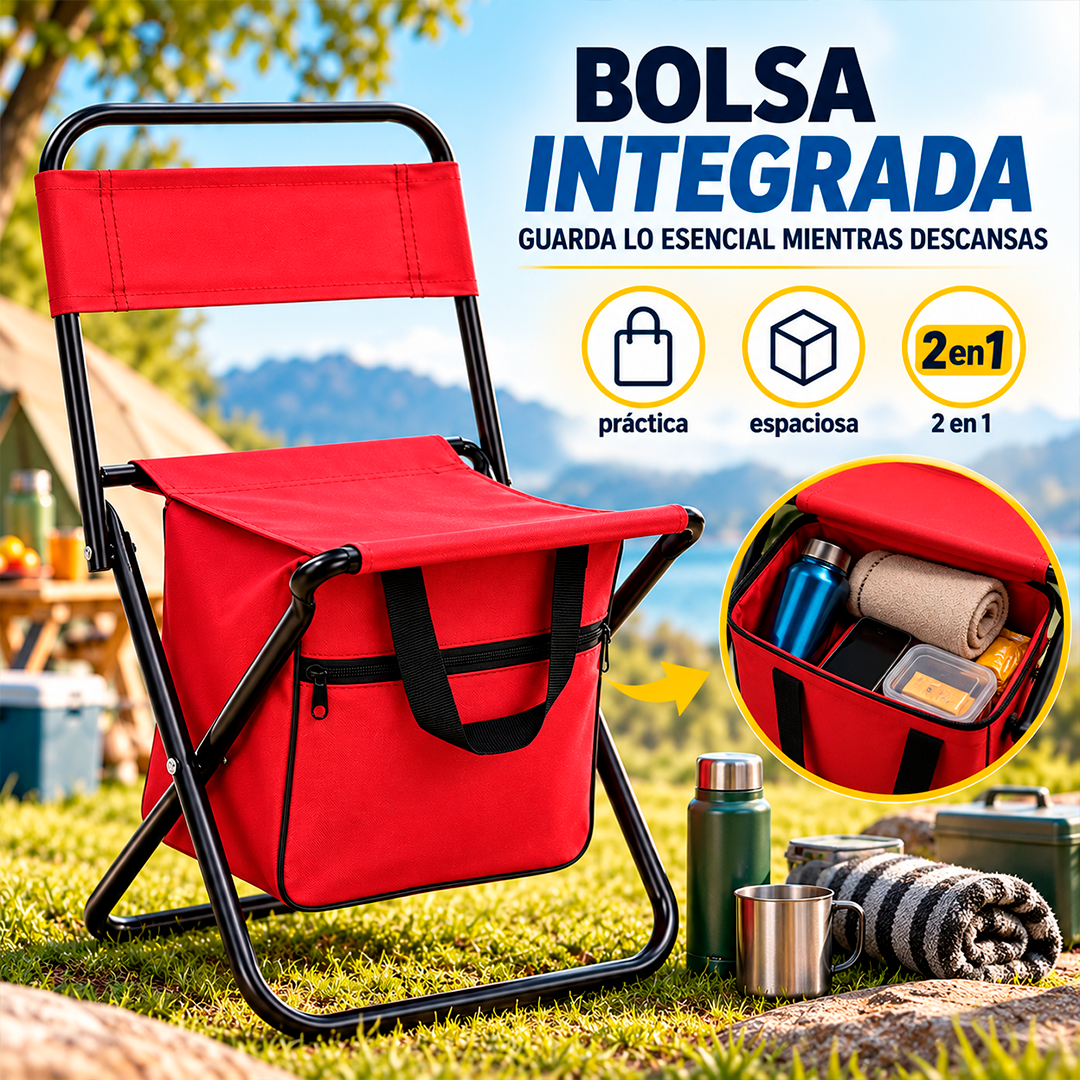 Silla Plegable Portátil 2 en 1