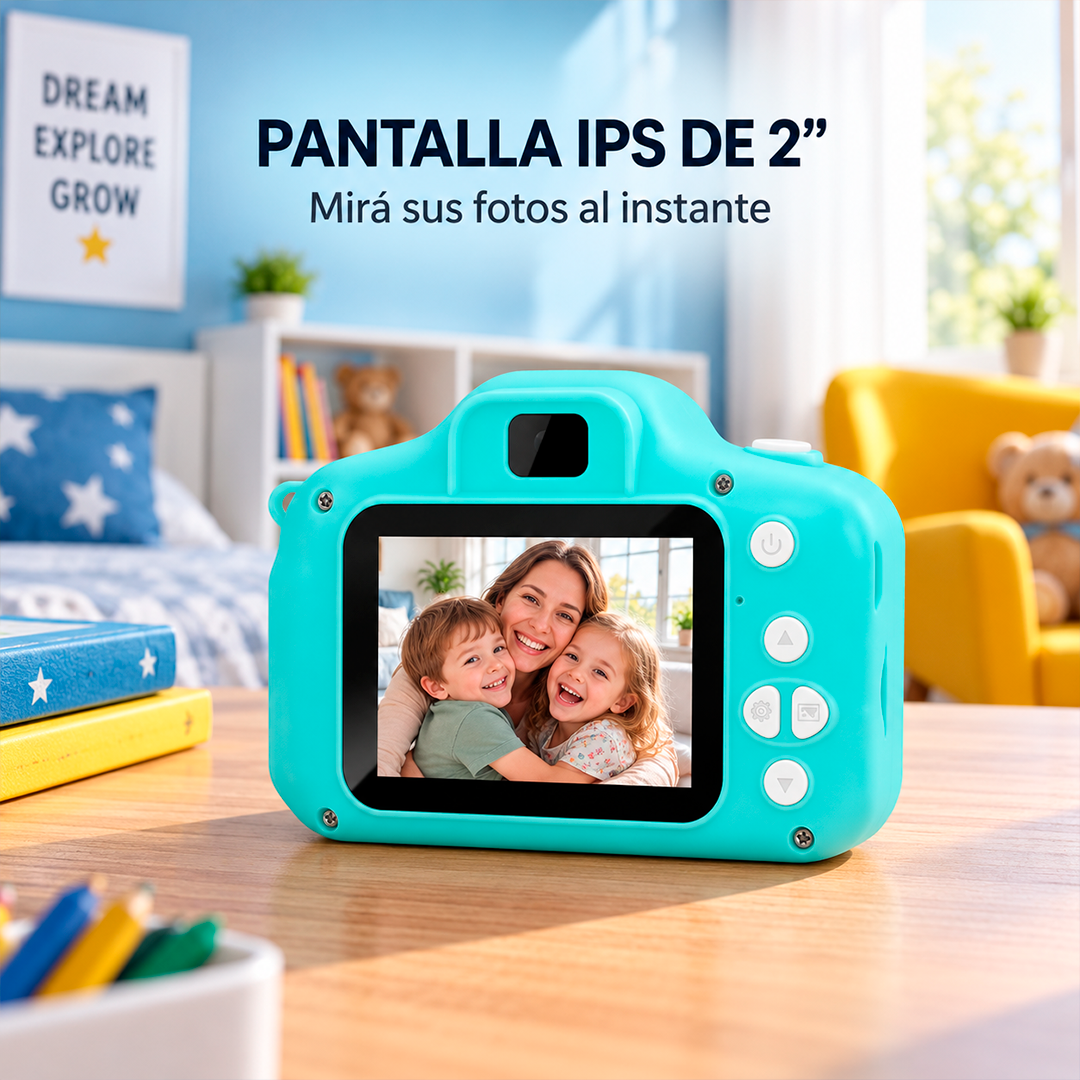 Mini Cámara Digital de Foto y Video para Niños 1080P