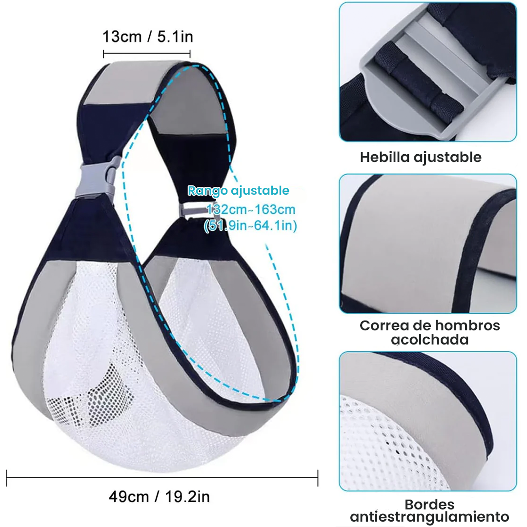 Porta Bebé Ergonómico Tipo Fular