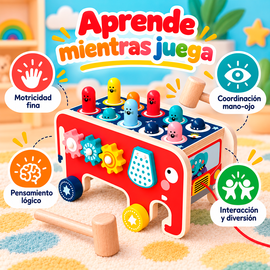 Elefante Didáctico Multifuncional 5 en 1