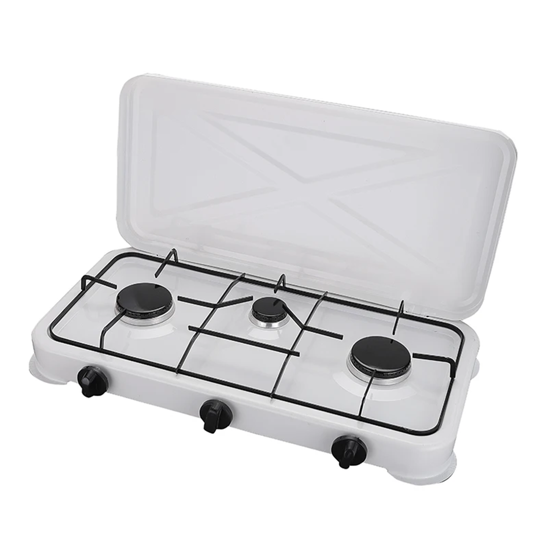 Estufa de 3 Quemadores con Tapa